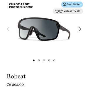 SMITH Bobcat Matte Black + ChromaPop Photochromic
